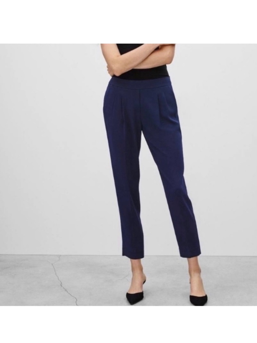 💥$10 Start Aritzia Babaton Cohen Pants Indigo Navy Blue
